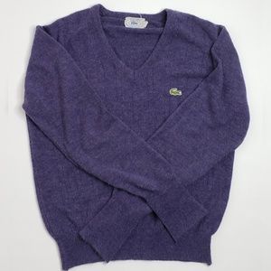 Vintage Izod Lacoste 70s V Neck Sweater